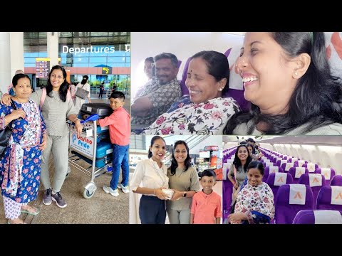 Aai's First Flight Exprience | Met Subscriber At Mopa Airport |#goanvlogger #viral #travelvlog trave