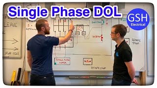 Single Phase Direct Online Starter DOL Wiring Diagram Connections Explained - AM2, AM2S, AM2E