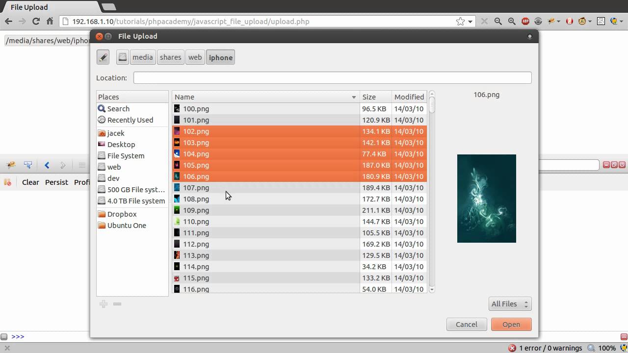 JavaScript Tutorials: AJAX File Upload with Progress Indicator (Part 5/5)