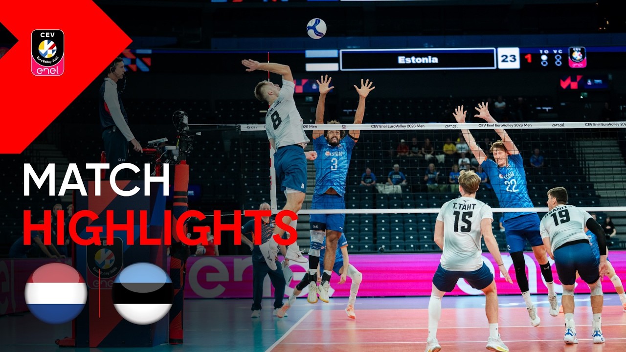Highlights | The Netherlands vs. Estonia | CEV Enel EuroVolley 2026 | Men
