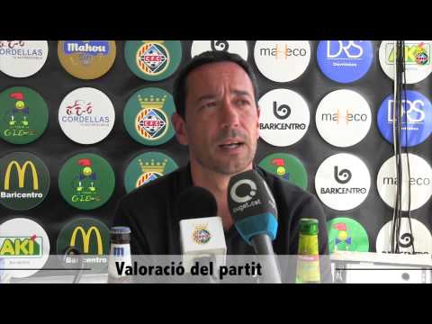 CFC - PALAMÓS CF. Roda de premsa: Alfonso García, entrenador Palamós CF (01/05/14)