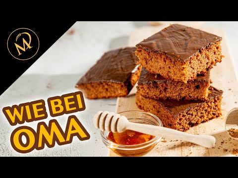 Blechlebkuchen wie von Oma - Lebkuchen Rezept vom Blech