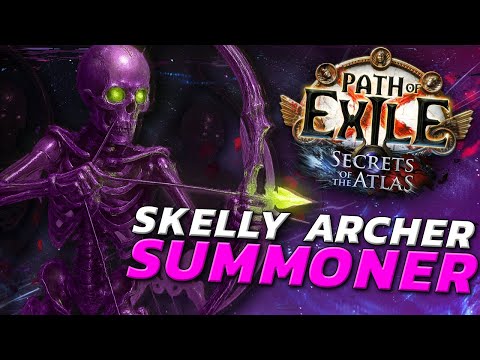 MY LEAGUE STARTER BUILD! - Skelly Archer Minion Summoner [PoE 1 Secrets of Atlas]
