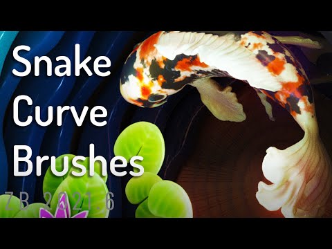 078 ZBrush 2021.6 - Snake Curve Brushes: Quick Creative Concept Brushes for Exploring Organic Forms!