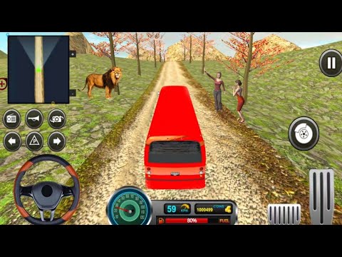 Uphill Offroad Bus Driving Sim Parking Games - Android Gameplay