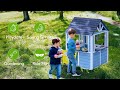 Robud ROBUD Wooden Playhouse, Blue Wood, Blue/White Robud ROBUD Wooden Playhouse, Blue Wood, Blue/White