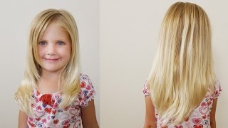 How To Cut Girls Hair // Long Layered Haircut for Little Girls