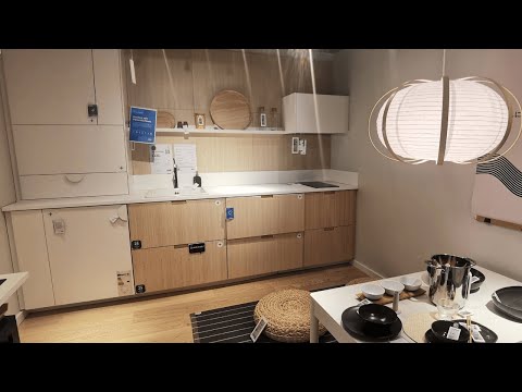 IKEA FRÖJERED Bamboo & VEDDINGE White | Compact Scandinavian Kitchen Walkthrough