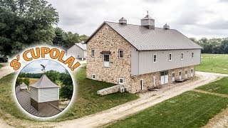 8 ft Cupola on Maryland Bank Barn - A.B. Martin