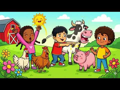 Juntos na Quinta Alegre 🐮🌻 | Música Infantil Educativa | Canção dos Animais da Quinta