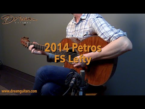 2014 Petros FS Lefty, Curly African Rosewood (Bubinga)/Curly Redwood image 26