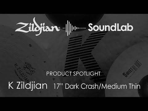 Zildjian K0914 17" K Zildjian Dark Medium Thin Crash Cymbal w/ Video Link image 2