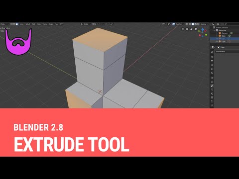 The Extrude Tool [Blender 2.8]