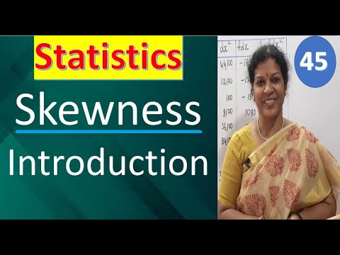 45. Skewness Chapter - Introduction from Statistics Subject
