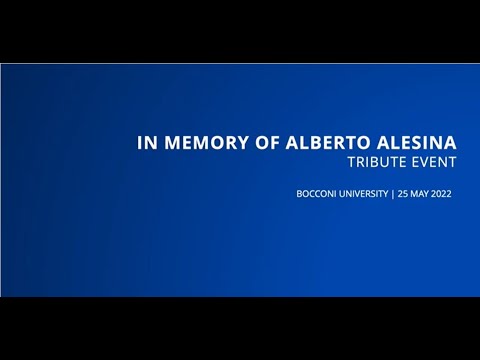 Thumbnail for In Memory of Alberto Alesina. Tribute Event by Alberto Alesina