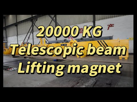 20000KG Long steel plates Telescopic beam lifting magnets/sheet metal loading/lifting solutions
