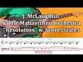 J. McLaughlin & Mahavishnu Orchestra "Resolution" w. Score / Gitarrenunterricht in Bamberg