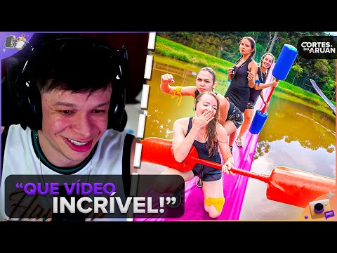 ARUAN REACTS: BATTLE OF THE GIRLS ON THE SUSPENSION BRIDGE 😮 SURVIVE IF YOU CAN [EP.4] (RENATO GA...