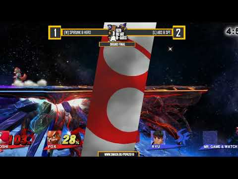 PSpA2018 | [W] Hero & Spirunk vs [L] Abs & SPT - Grand Final - Smash 4 Doubles