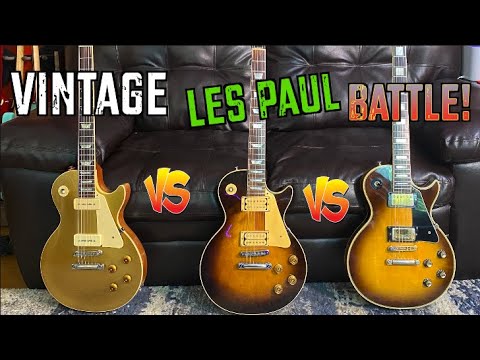 Vintage Les Paul Battle. (Dad Guitar Showdown! )