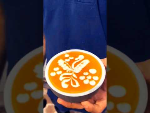 Habilidades de arte com leite #shorts