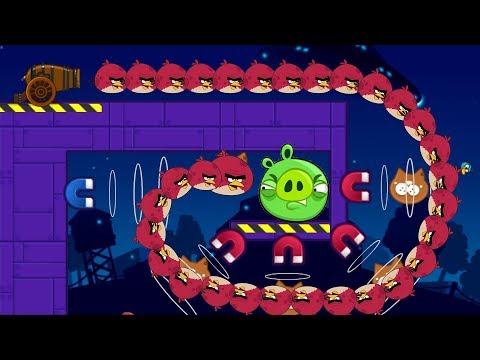 Angry Birds Collection Hacked 4 - MAGNET VACUUM THEN PUSH BIRDS TO BAD PIGS!
