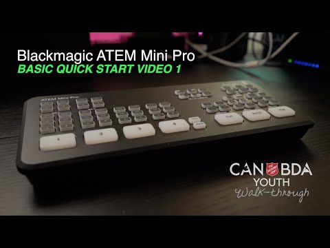 ATEM Mini Pro BASIC QUICK START - Video 1