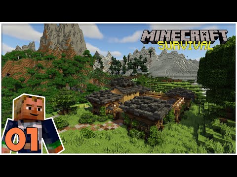 Starter Wilderness Fort / Stockade | Minecraft 1.18 – Let’s Play Survival Ep 01