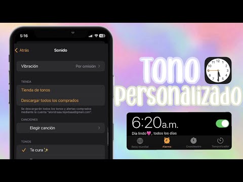 HOW TO SET A CUSTOM ALARM TONE ON IPHONE ✨EASY AND FAST 2023 🌈
