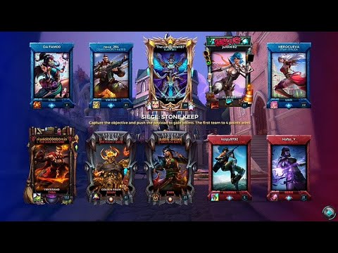 Paladins XBOX ONE - Aurora Furia Support Ranked Gameplay 22 On Stone Keep Season 3