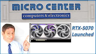 Micro Center RTX-5070 Launch in Westbury