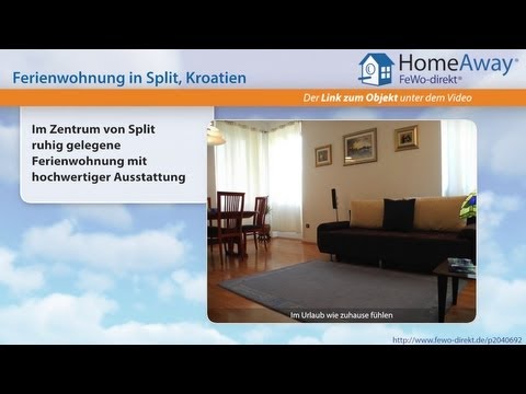 Dalmatien: Im Zentrum von Split ruhig gelegene Ferienwohnung mit - FeWo-direkt.de Video