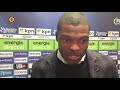 Denzel Dumfries na afloop van PSV-Excelsior.