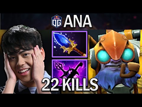 OG.ANA SMURF TINKER WITH 22 KILLS - DOTA 2 7.29 GAMEPLAY