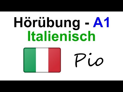Italienischkurs für Anfänger - A1 - Hörübung - lerne kostenlos Italienisch