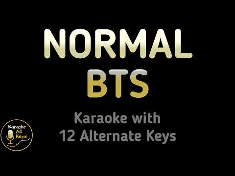 BTS - NORMAL Karaoke Instrumental Lower Higher Female & Original Key