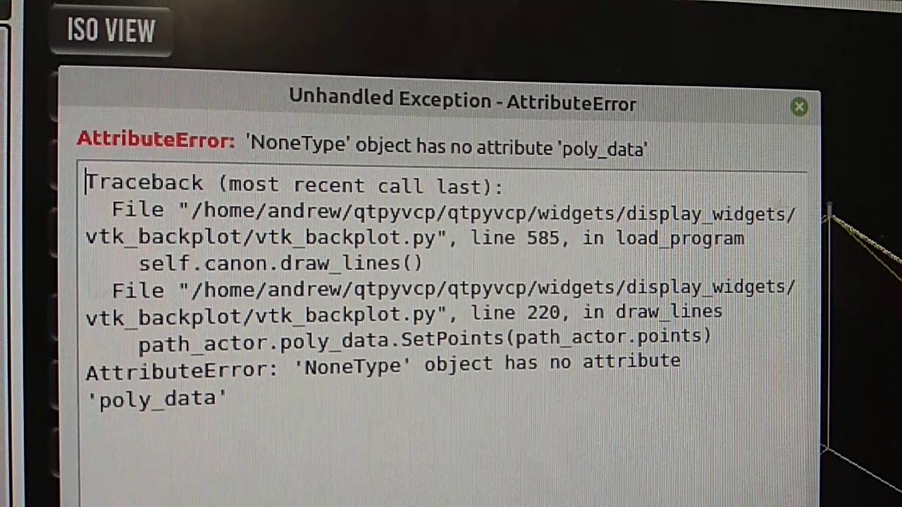 Funny error in Qtpyvcp linuxcnc probe basic