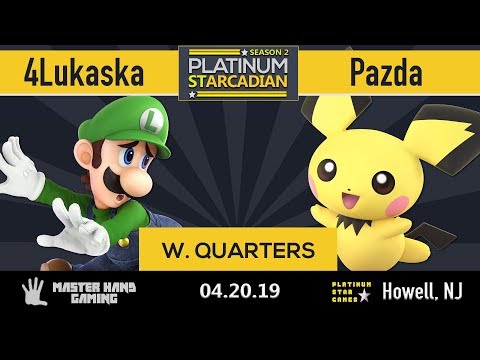 Platinum Starcadian S2 - 4Lukaska (Luigi) vs Pazda (Pichu) - W Quarterfinals