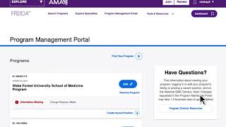 Introducing the new FREIDA™ Program Management Portal