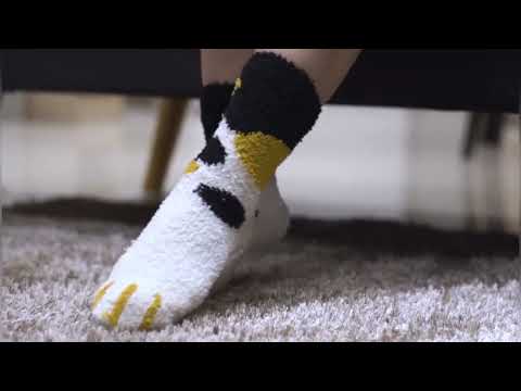 Gambar Ataru Set 2 Pasang Kaos Kaki Motif Paws - Mix