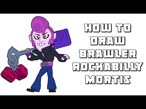 How To Draw Brawler Rockabilly Mortis - Brawl Stars Step by Step