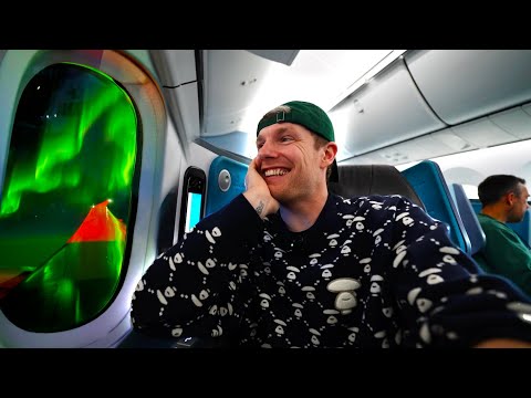 NOORDERLICHT ZIEN VANUIT HET VLIEGTUIG!! #3813