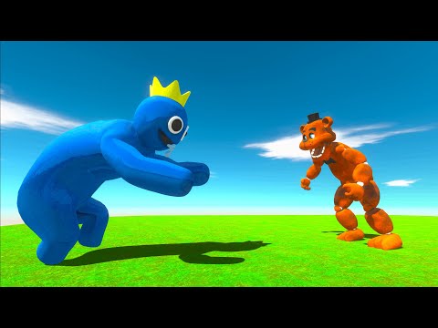 RAINBOW FRIENDS VS FREDDY - Animal Revolt Battle Simulator