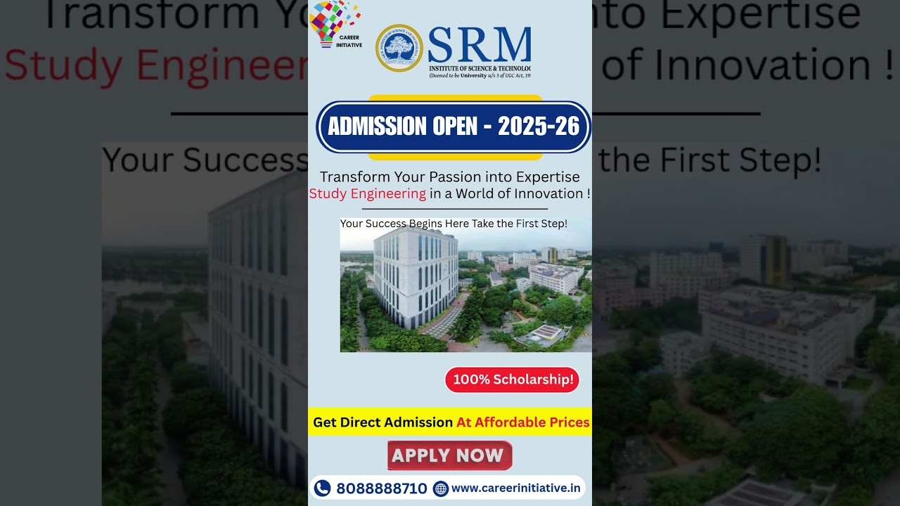 SRM University KTR BTech Review  | Courses, Fees, Admission 2025, Placements, Ranking #srmjeee #srm