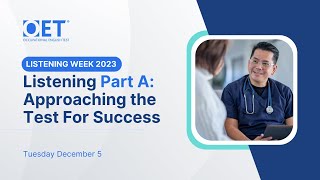 OET Listening Week - Success in Listening Part A