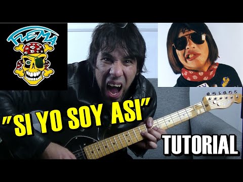 Como tocar "Si yo soy así" de FLEMA en Guitarra explicación detallada con Solos