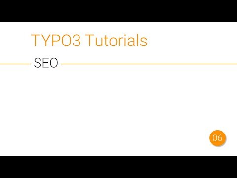 TYPO3 Tutorial - Search Engine Optimization SEO [006]