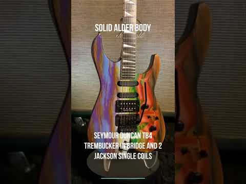 Jackson USA Fusion HSS Bikini Beach Graphic 1991 OHSC (video demo) image 21