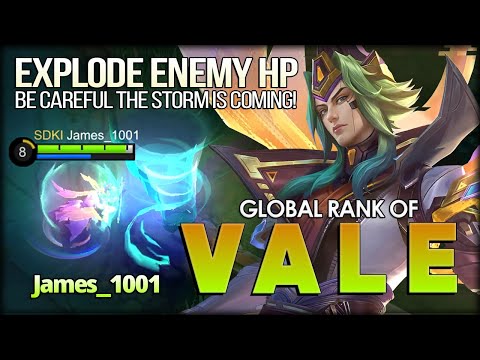 Keeper of the Winds Explode Enemy HP! James_1001 Global Rank of Vale - Mobile Legends