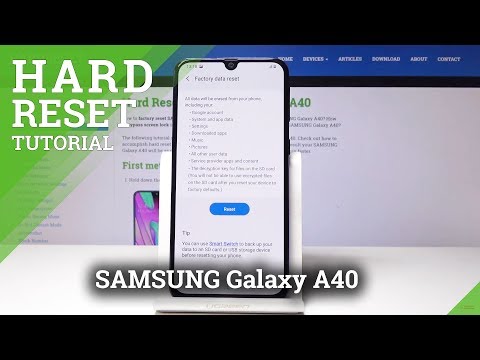 How to Hard Reset SAMSUNG Galaxy A40 - Erase All Content